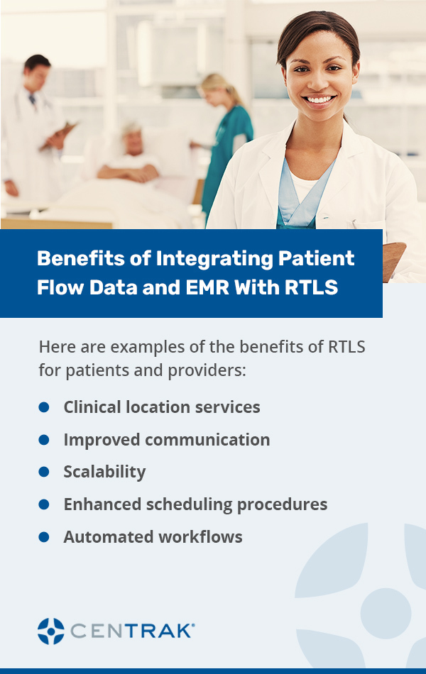 Benefits of Integrating Patient Flow Data and EMR With RTLS