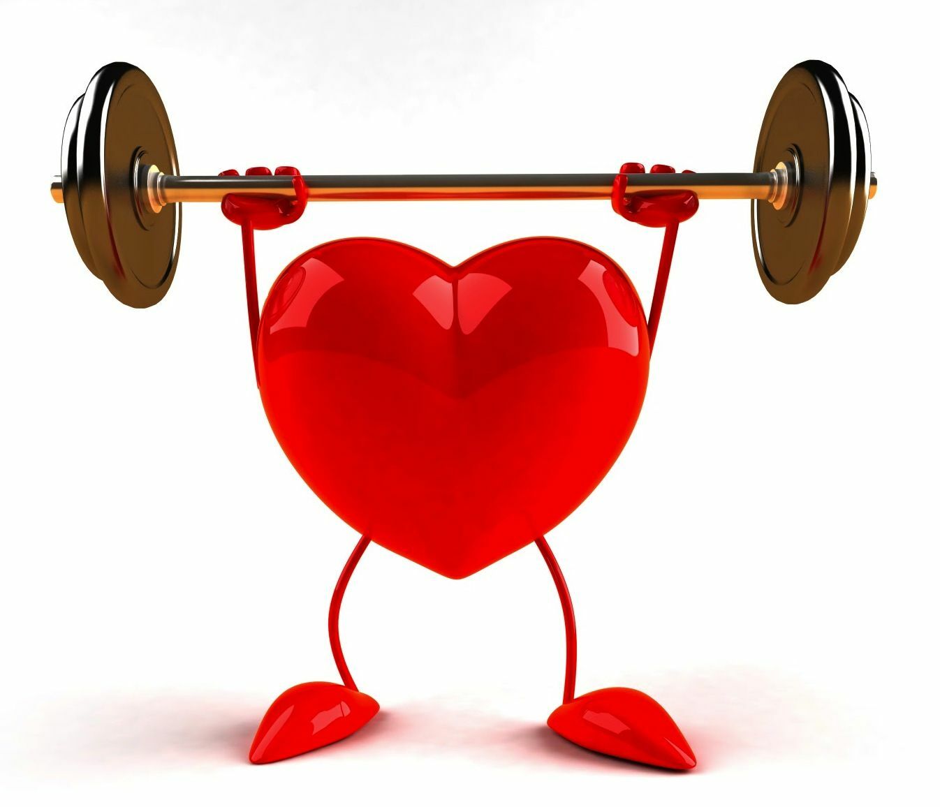 CenTrak Supports Heart Health Awareness Month - healthy heart lifting weight