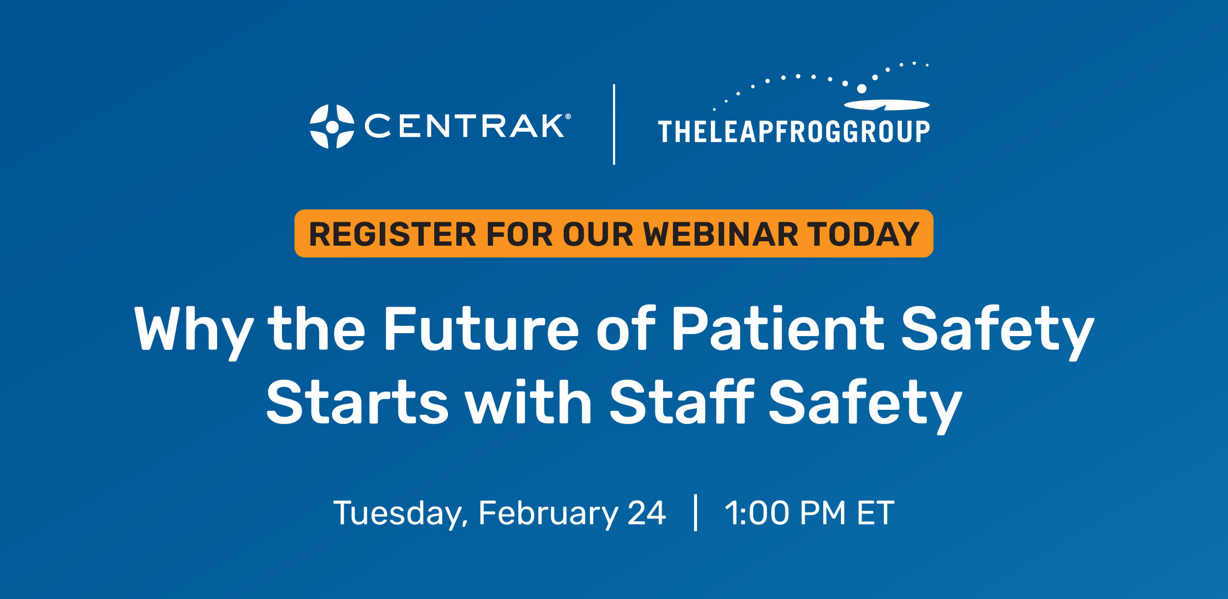 The Leapfrog Group Staff Safety Webinar Email Header